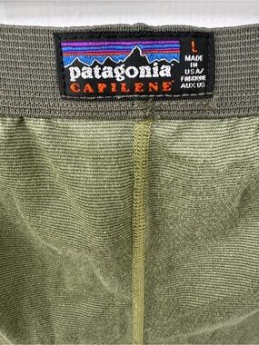 Patagonia Capilene Midweight Base Layer Pants Mens Alpha Green Vintage Fall 2005